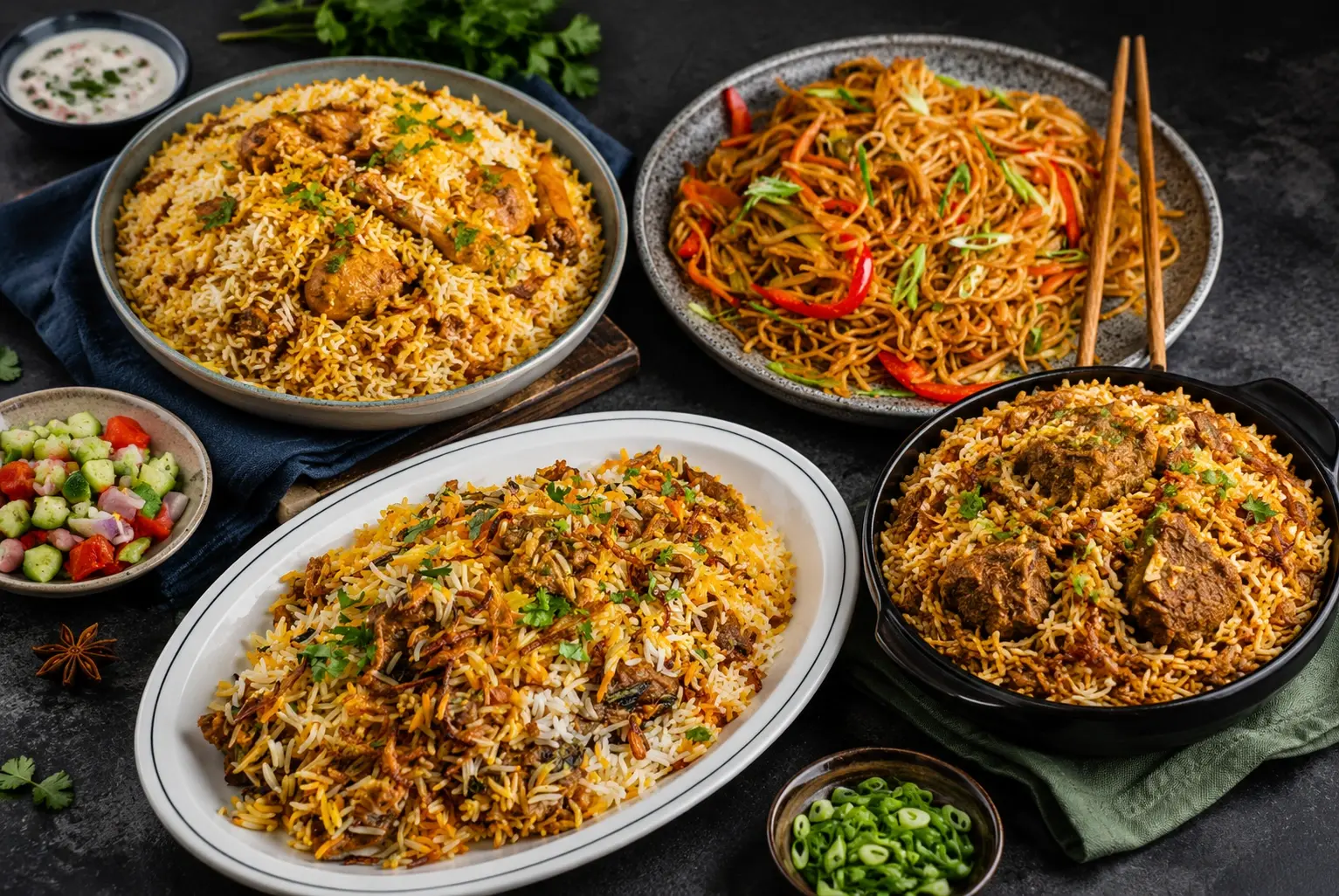 The Biryani Room — Calgary's first hybrid dum biryani restaurant on Memorial Drive NE serving Hyderabadi x Kolkata biryani, Indo-Chinese and momos
