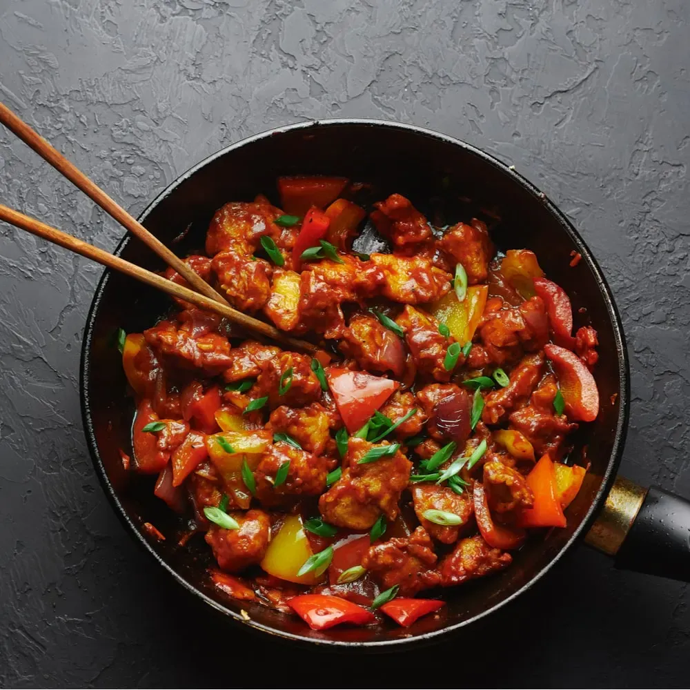 Chicken Chilli Indo-Chinese at The Biryani Room Calgary